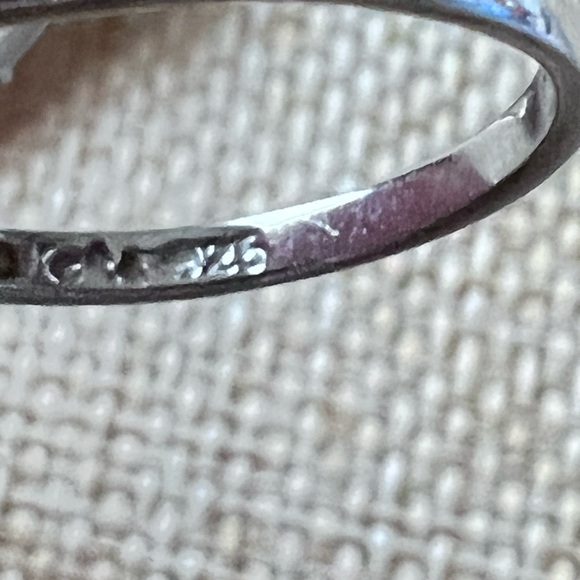 Canada CA .925 3 stackable Rings each  4 Crystals 2 Silver 1 Gold all Sterling 8 - Picture 8 of 11